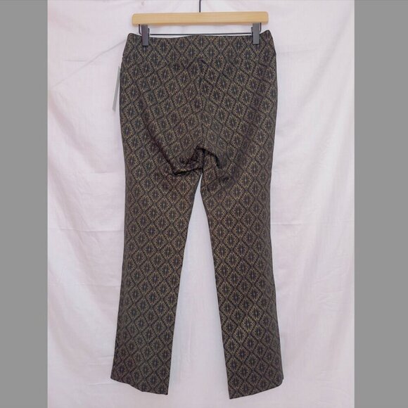 Soft Surroundings NWT Gold Leaf Print Ankle Length Pants size small - Picture 7 of 7